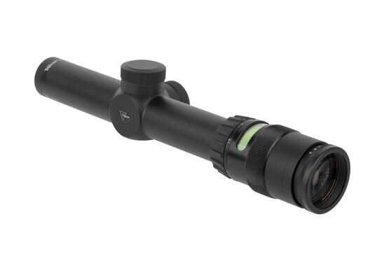 Trijicon AccuPoint TR24 Green 1-4x24mm rifle scope is equipped with top-tier glass and exceptional durability